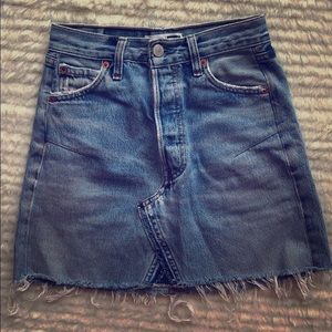 REDONE denim skirt